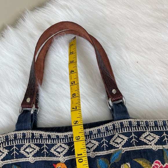 Johnny Was Jasmine Embroidered Denim Tote - Picture 13 of 15